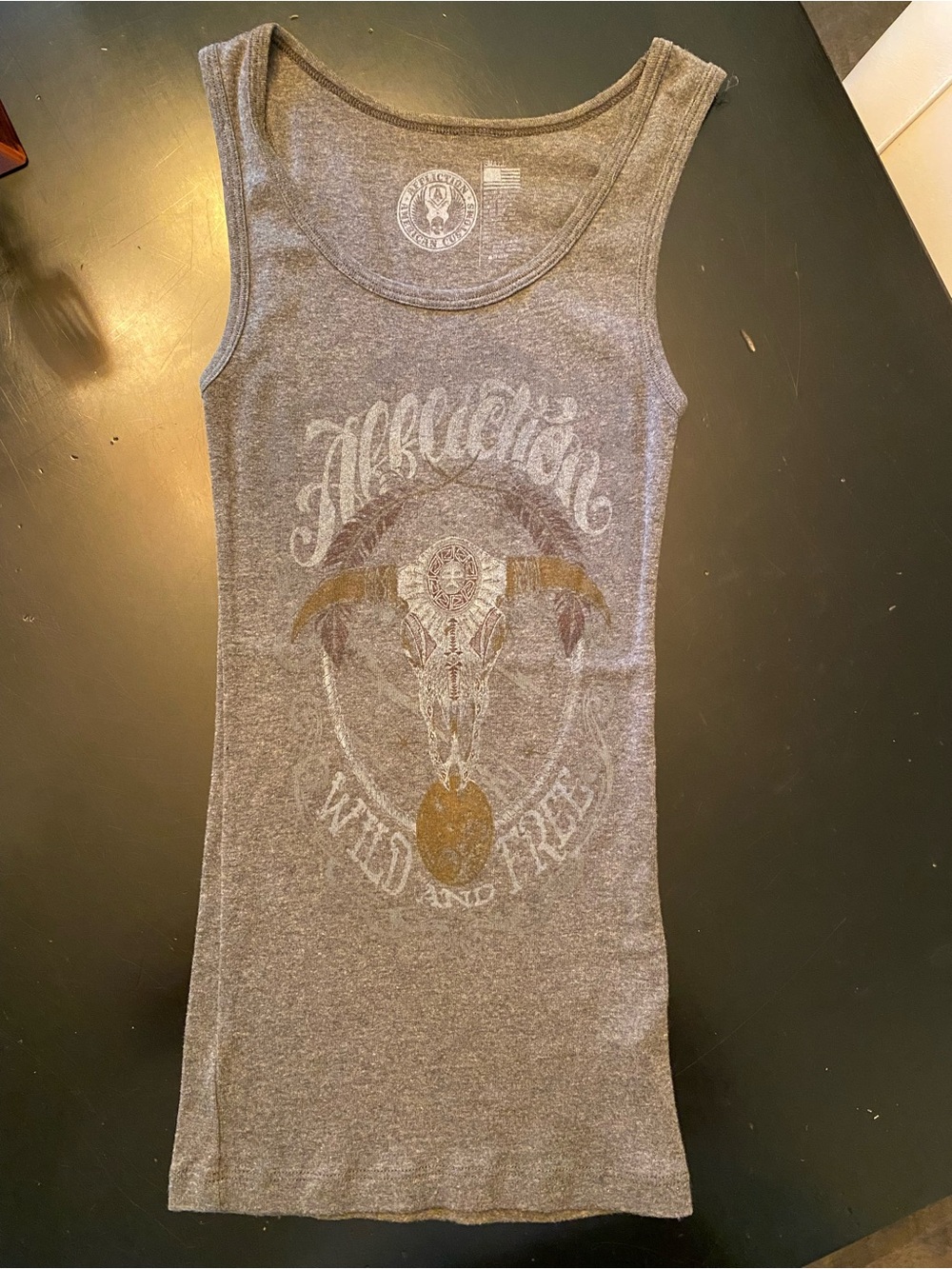 Affliction NWOT Graphic Tank Top - Wild & Free Sz Small